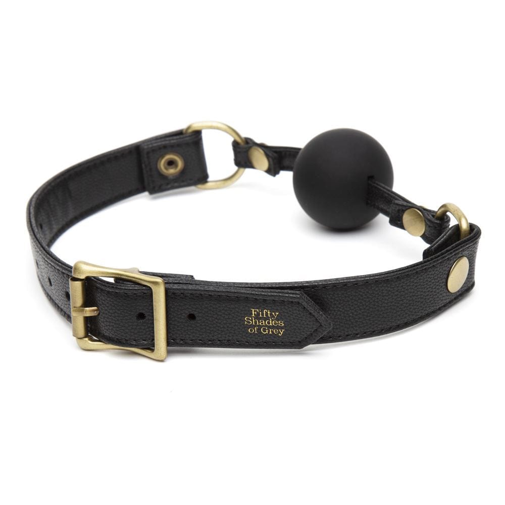 Creative Conceptions LTD Fifty Shades of Grey Leather Ball Gag Silicone Adjustable