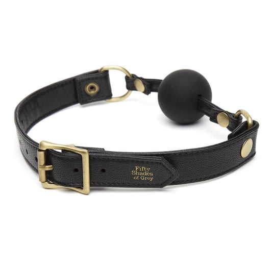 Creative Conceptions LTD Fifty Shades of Grey Leather Ball Gag Silicone Adjustable