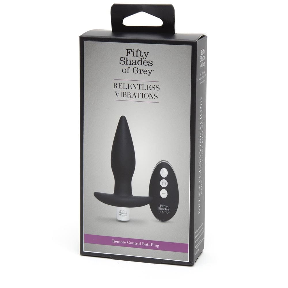 Creative Conceptions LTD Fifty Shades of Grey Relentless Vibrations Remote Control Butt Plug Silicone