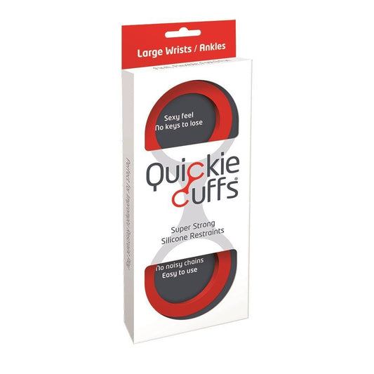 Creative Conceptions LTD Restraints Quickie Cuffs Large - Red Silicone