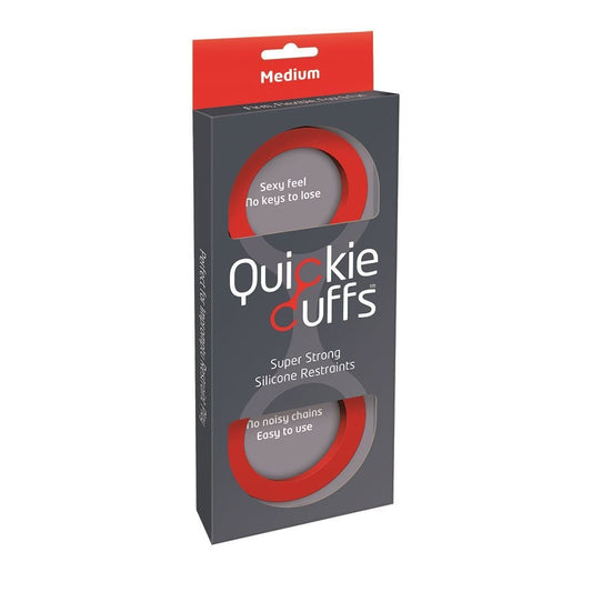 Creative Conceptions LTD Restraints Quickie Cuffs Medium - Red Silicone