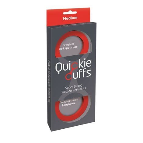 Creative Conceptions LTD Restraints Quickie Cuffs Medium - Red Silicone