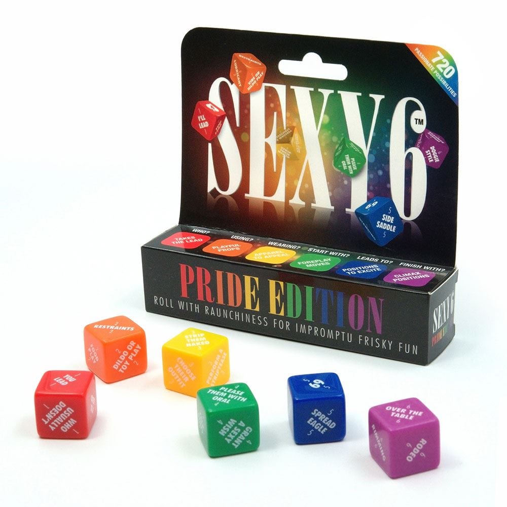 Creative Conceptions LTD Sexy 6 Dice - Pride Edition - Inclusive Dice Game Couples