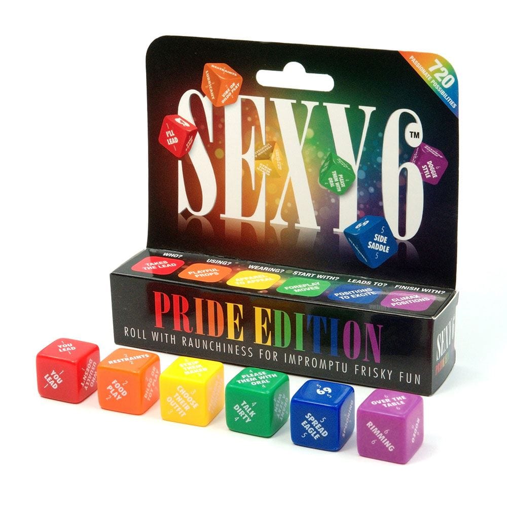 Creative Conceptions LTD Sexy 6 Dice - Pride Edition - Inclusive Dice Game Couples