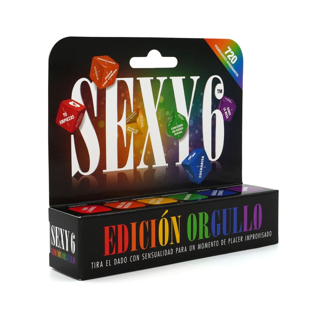 Creative Conceptions LTD Sexy 6 Dice - Pride Edition (Spanish) - Inclusive Dice Game Couples