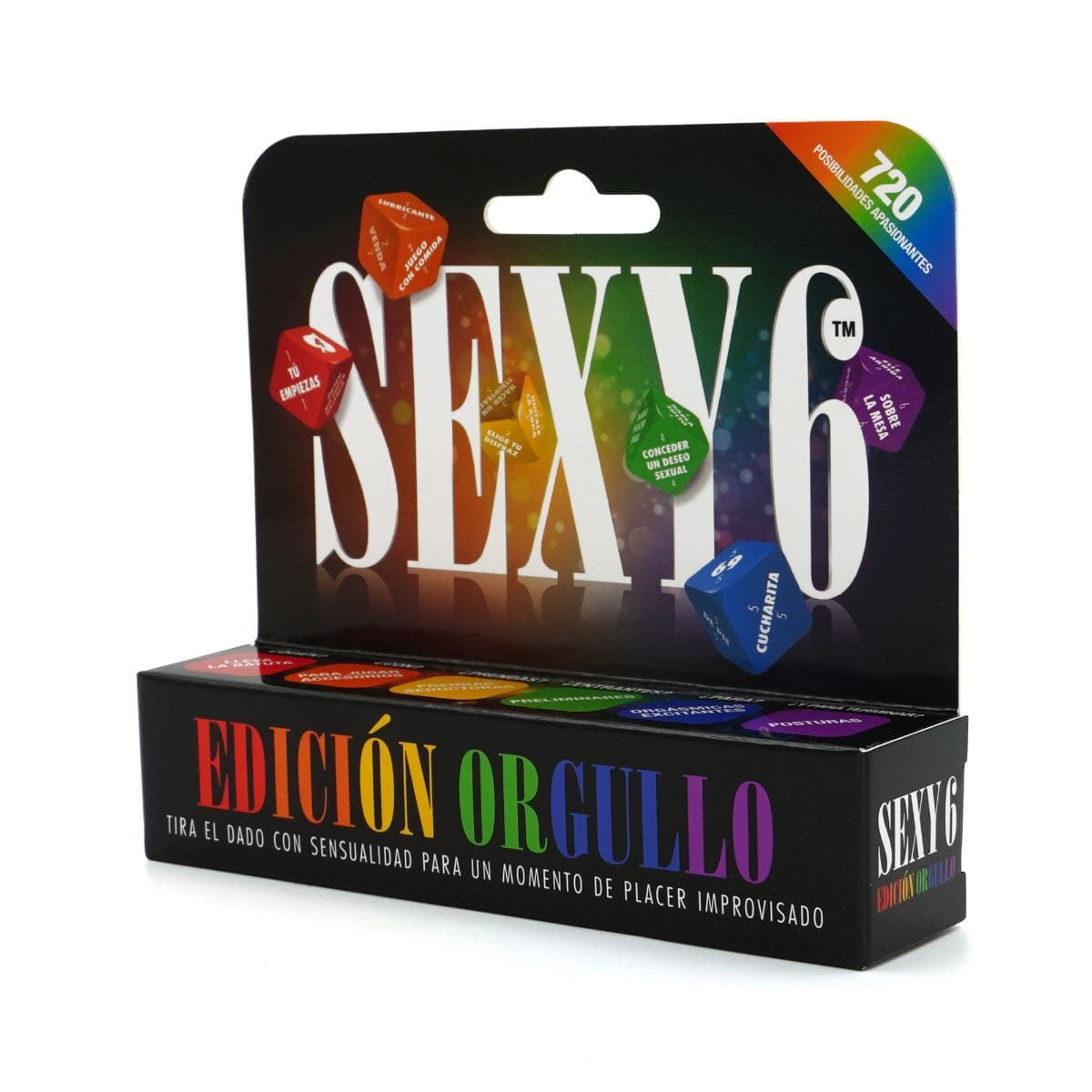 Creative Conceptions LTD Sexy 6 Dice - Pride Edition (Spanish) - Inclusive Dice Game Couples