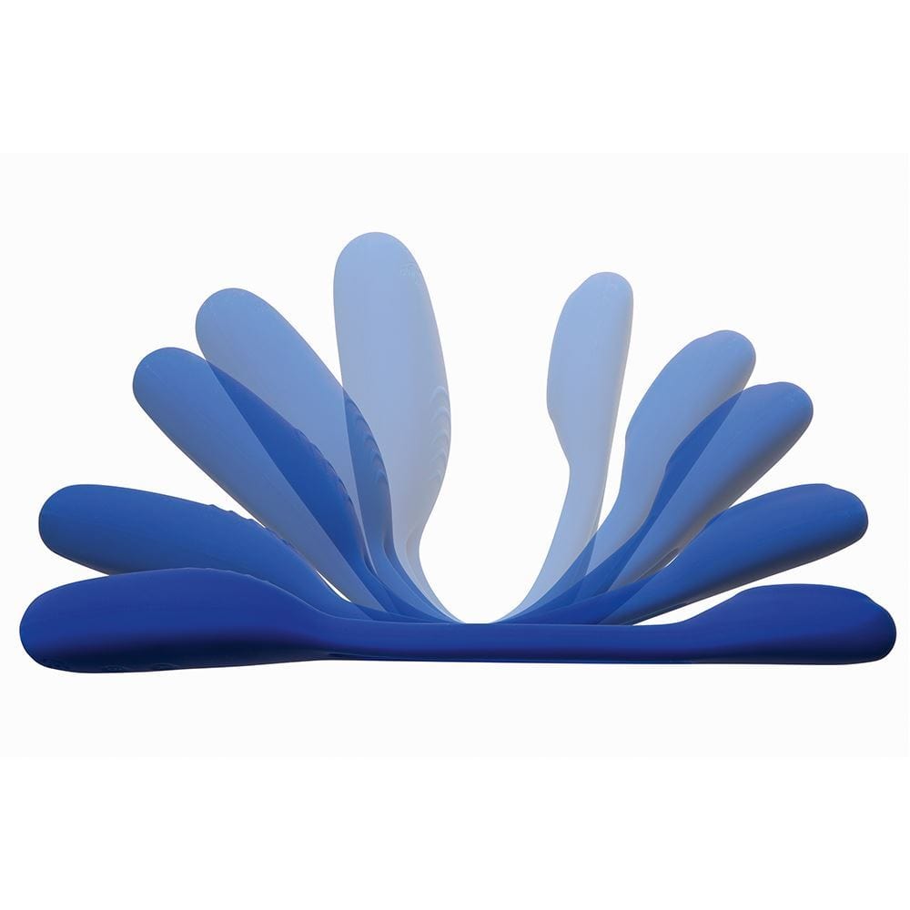 Doppio/Flexxio Realistic Vibrators Flexxio Dual Motor Couples Vibrator: Remote Control Bendable Blue Vibrator
