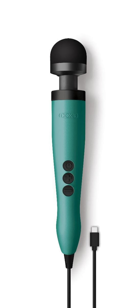 DOXY Wand Vibrators Doxy 3 USB-C - Turquoise | Budget?Friendly Wand with USB?C Power Silicone
