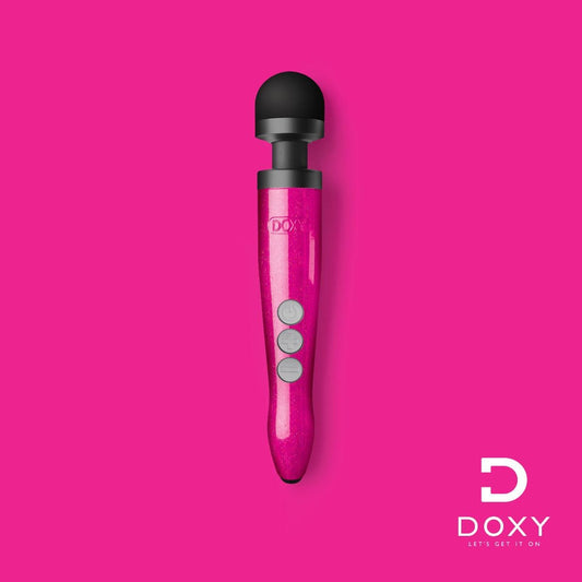 DOXY Wand Vibrators Doxy Die Cast 3 Rechargeable - Hot Pink  | Compact Rechargeable Wand Vibrator