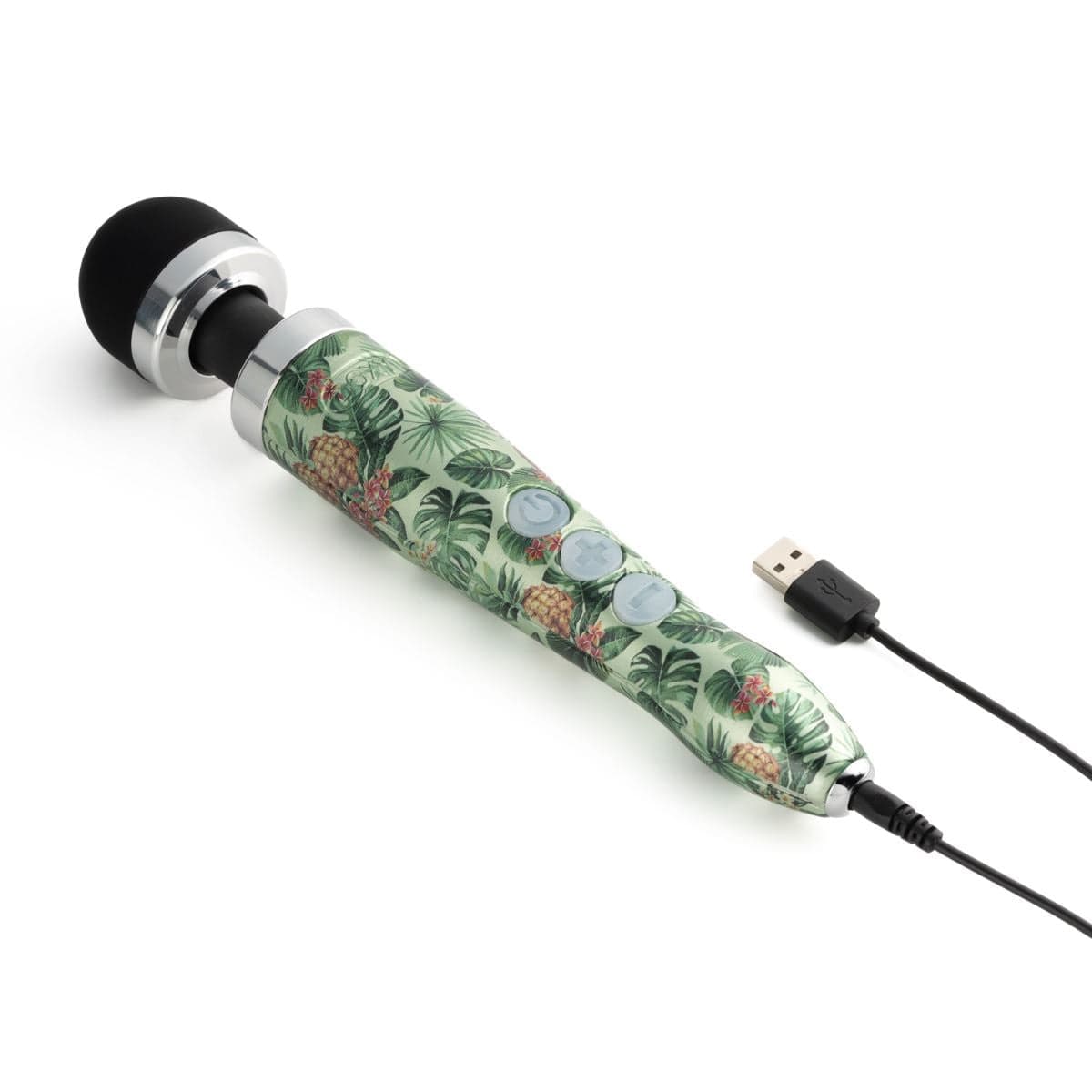 DOXY Wand Vibrators Doxy Die Cast 3 Rechargeable - Pineapple Hydrographic | Compact Rechargeable Wand Vibrator