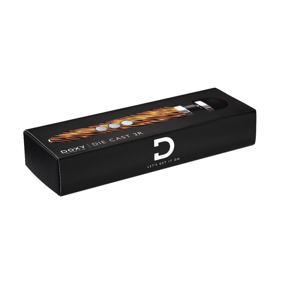 DOXY Wand Vibrators Doxy Die Cast 3 Rechargeable - Tiger Hydrographic | Premium Die Cast 3 Rechargeable Wand Vibrator
