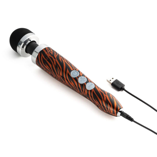 DOXY Wand Vibrators Doxy Die Cast 3 Rechargeable - Tiger Hydrographic | Premium Die Cast 3 Rechargeable Wand Vibrator
