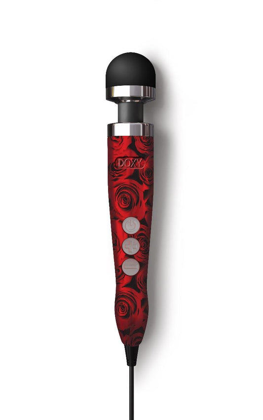 DOXY Wand Vibrators Doxy Die Cast 3 - Roses | Premium Die Cast 3 Wand Vibrator Silicone Vibrating