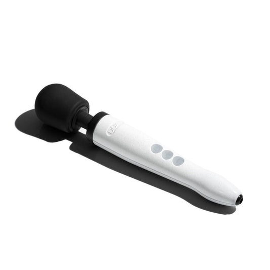 DOXY Wand Vibrators Doxy Die Cast Rechargeable - Stardust White  | Powerful Full?Size Wand Vibrator