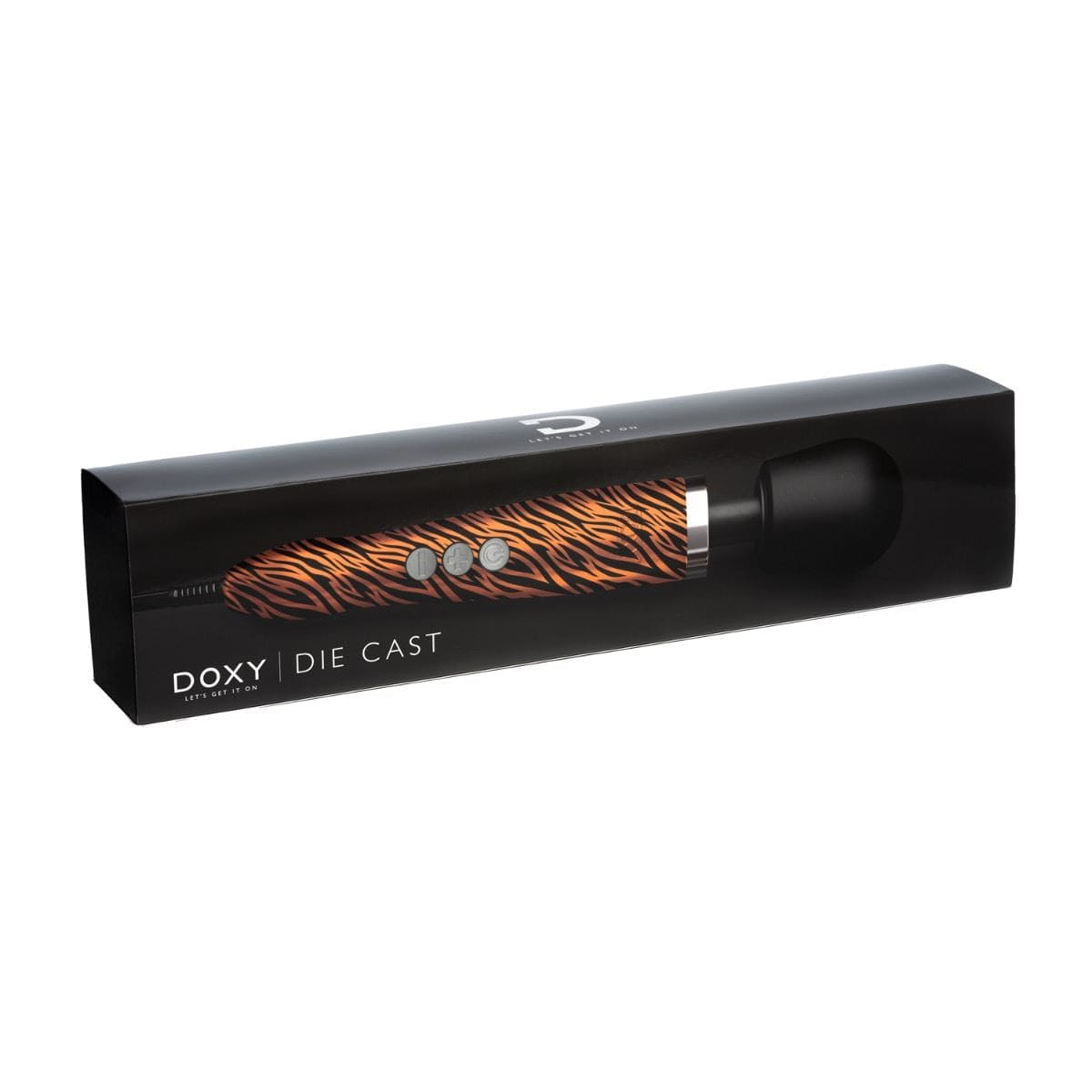 DOXY Wand Vibrators Doxy Die Cast - Tiger Hydrographic | Premium Die Cast Wand Vibrator Silicone