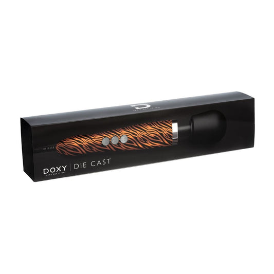 DOXY Wand Vibrators Doxy Die Cast - Tiger Hydrographic | Premium Die Cast Wand Vibrator Silicone