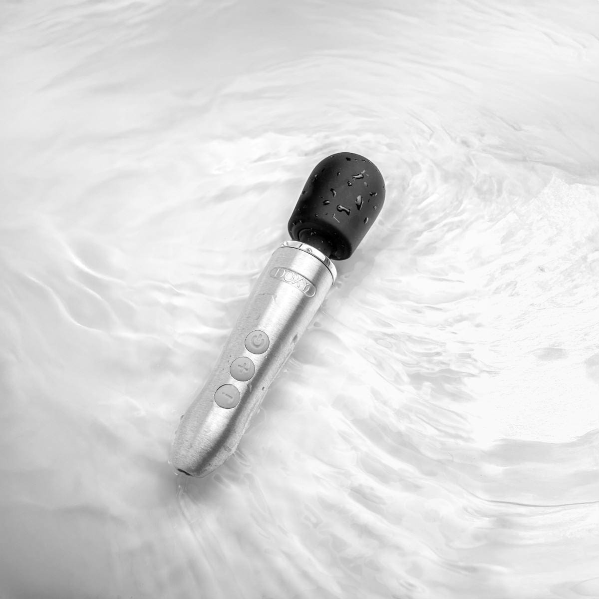 DOXY Wand Vibrators Doxy Go - Brushed Metal | Premium Go Wand Vibrator Silicone Vibrating Discreet