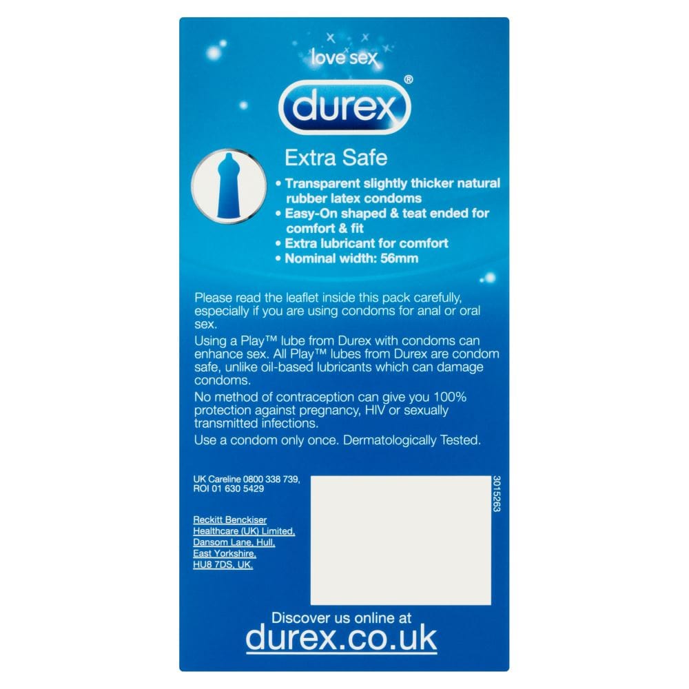 Durex Condoms Durex Extra Safe 12's | DUREX Sexual Wellness