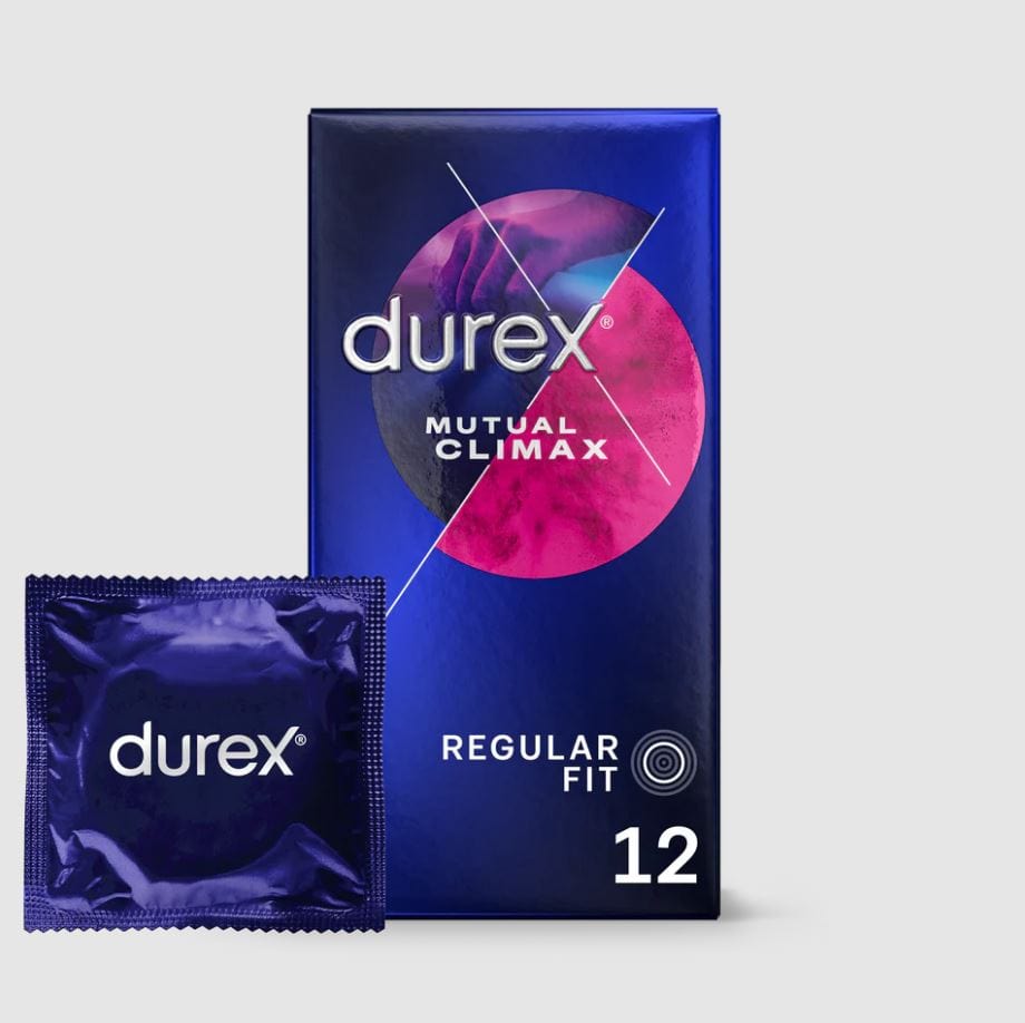 Durex Condoms Durex Mutual Climax 12's | Ribbed & Dotted Condoms with Delay Gel Couples