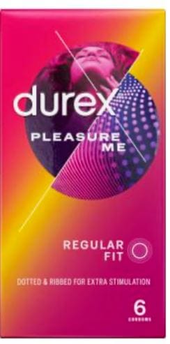 Durex Condoms Durex Pleasure Me 6's | Ribbed & Dotted Condoms for Extra Stimulation Couples