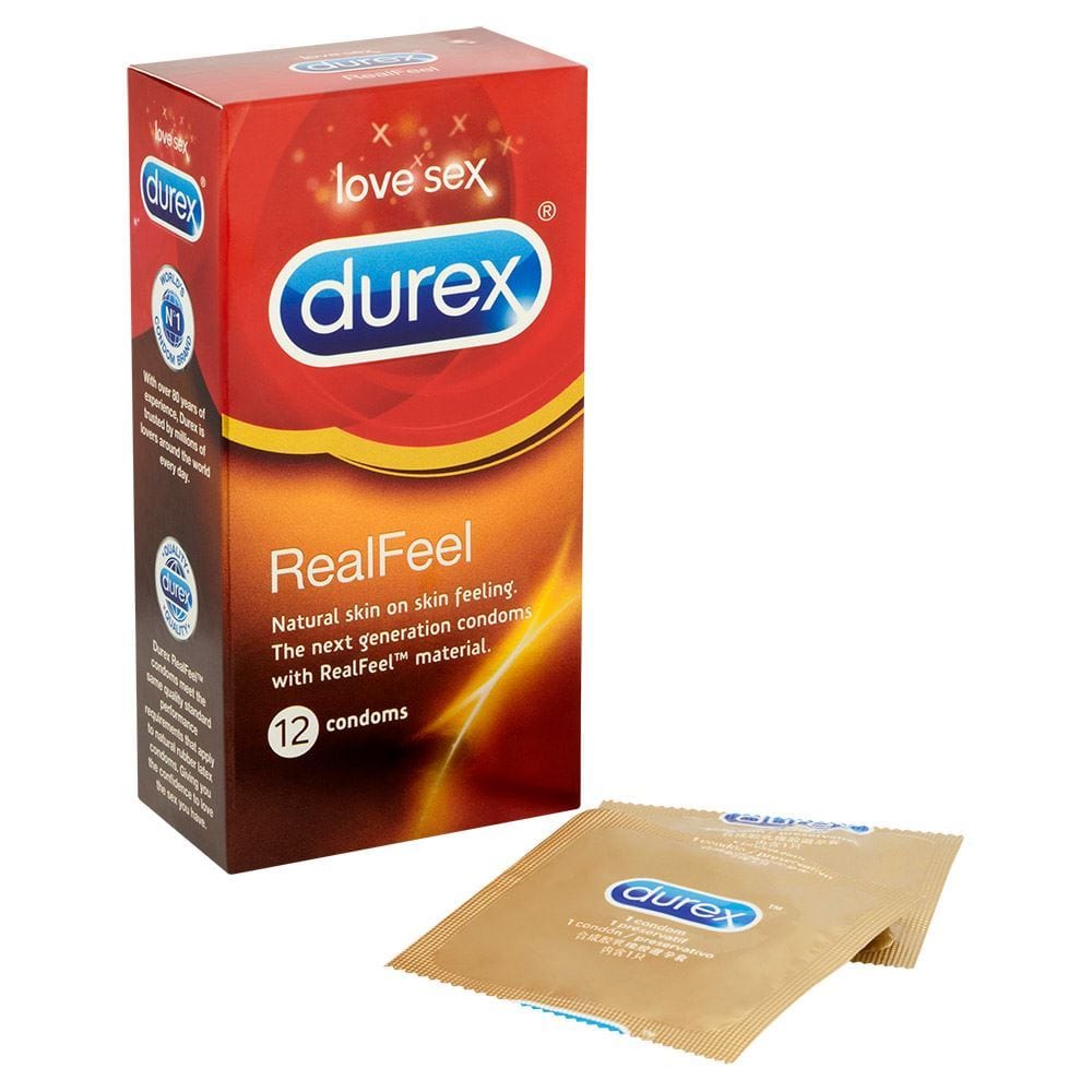 Durex Condoms Durex Real Feel 12's | Latex?Free Condoms for Natural Sensation