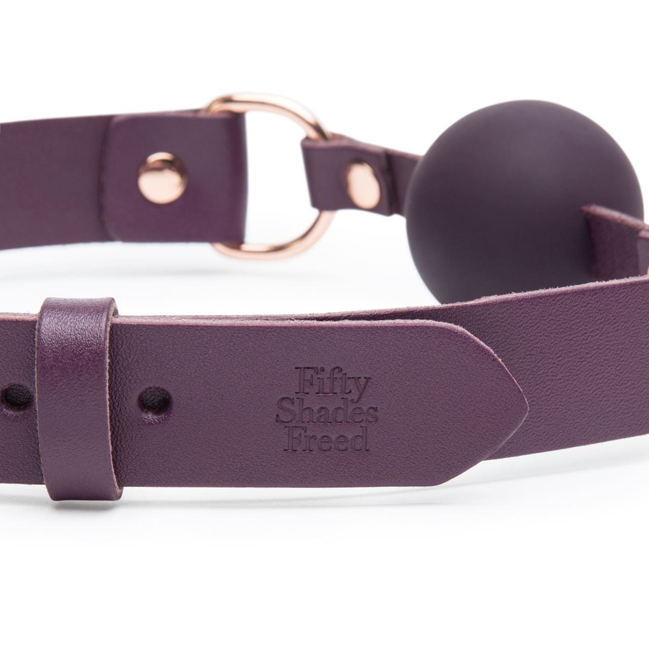 Fifty Shades Freed Cherished Collection Leather Ball Gag - Spanksy