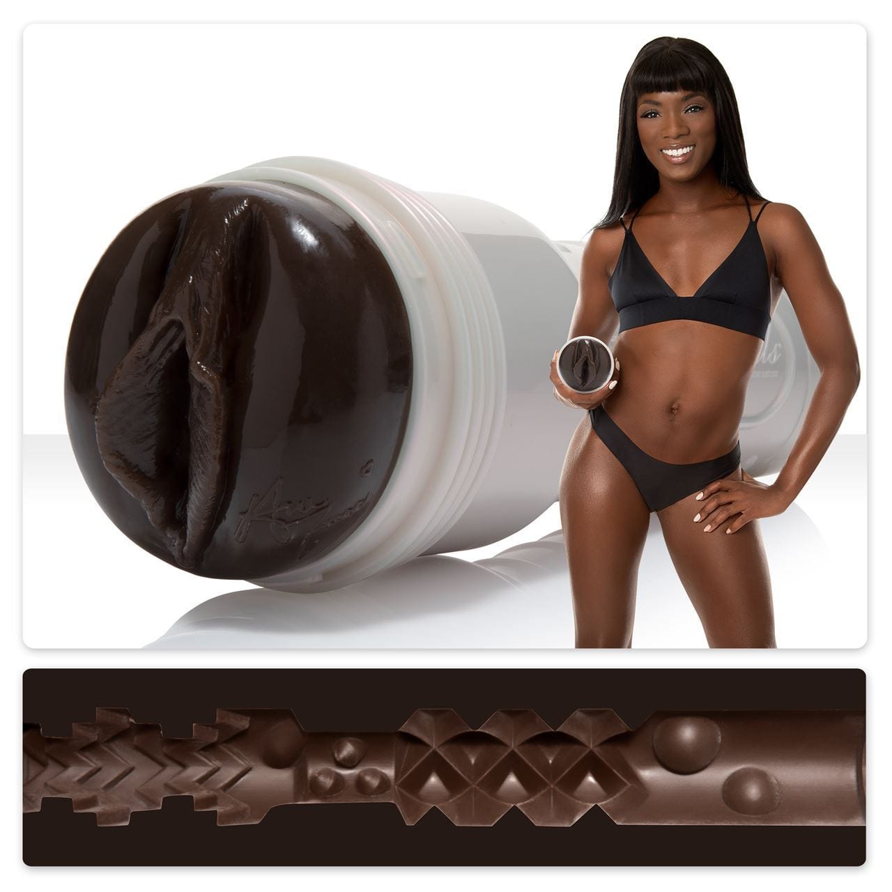 Fleshlight Male Masturbators Fleshlight Girls Ana Foxxx Silk  Realistic Masturbator Discreet Adjustable