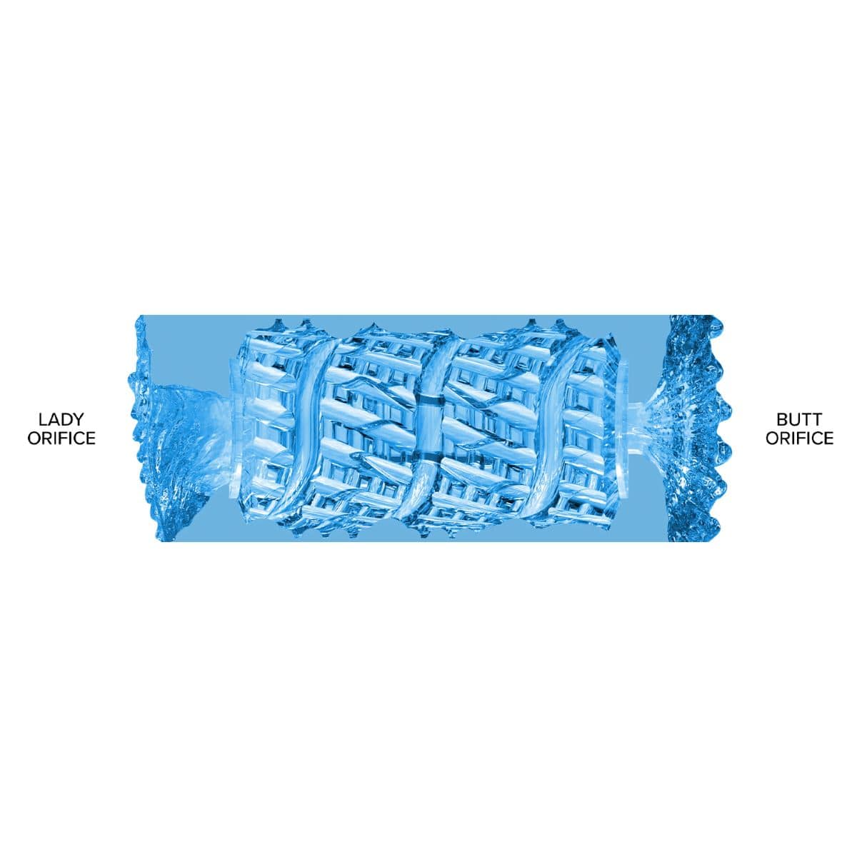 Fleshlight Male Masturbators Fleshlight Quickshot Alien Blue Metallic Lady/Butt Anal