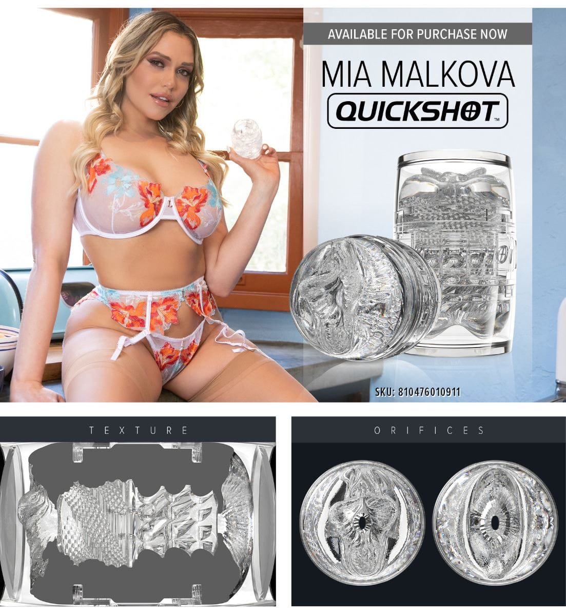 Fleshlight Male Masturbators Fleshlight Quickshot Mia Malkova Compact Masturbator