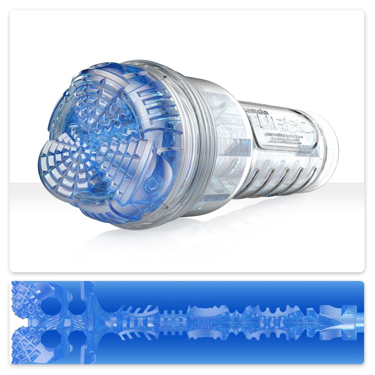 Fleshlight Male Masturbators Fleshlight Turbo Core Blue Oral Sex Simulator - Adjustable Deep Throat Experience