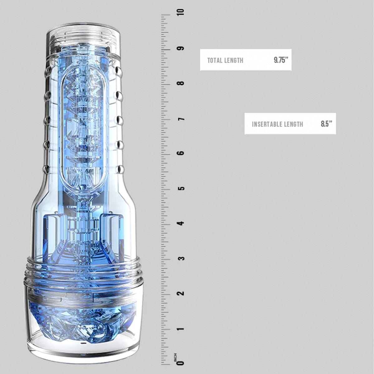 Fleshlight Male Masturbators Fleshlight Turbo Throttle Blue Oral Sex Simulator - Triple-Entry Pleasure Experience