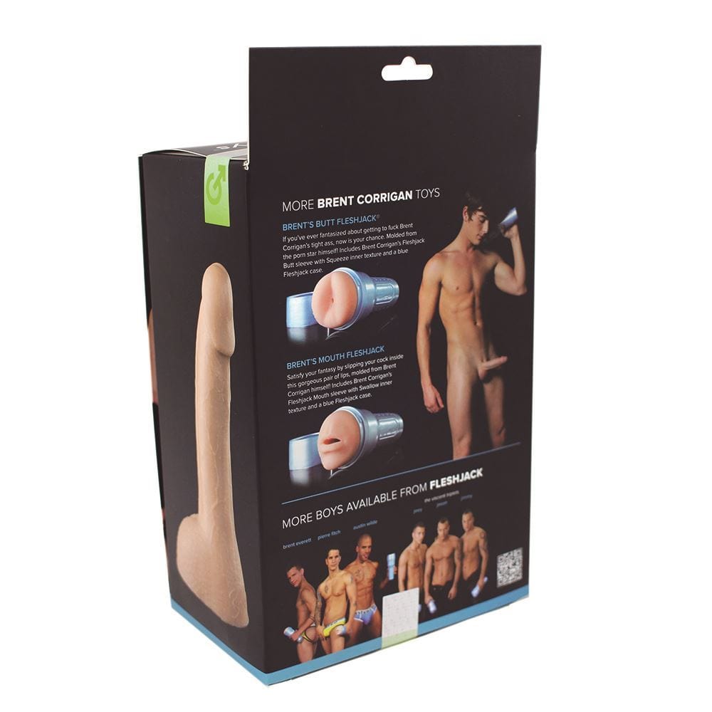 Fleshlight Realistic Dildos Fleshjack boys Brent Corrigan 8.75 Inch Realistic Dildo - Premium Silicone Couples Pleasure Toy