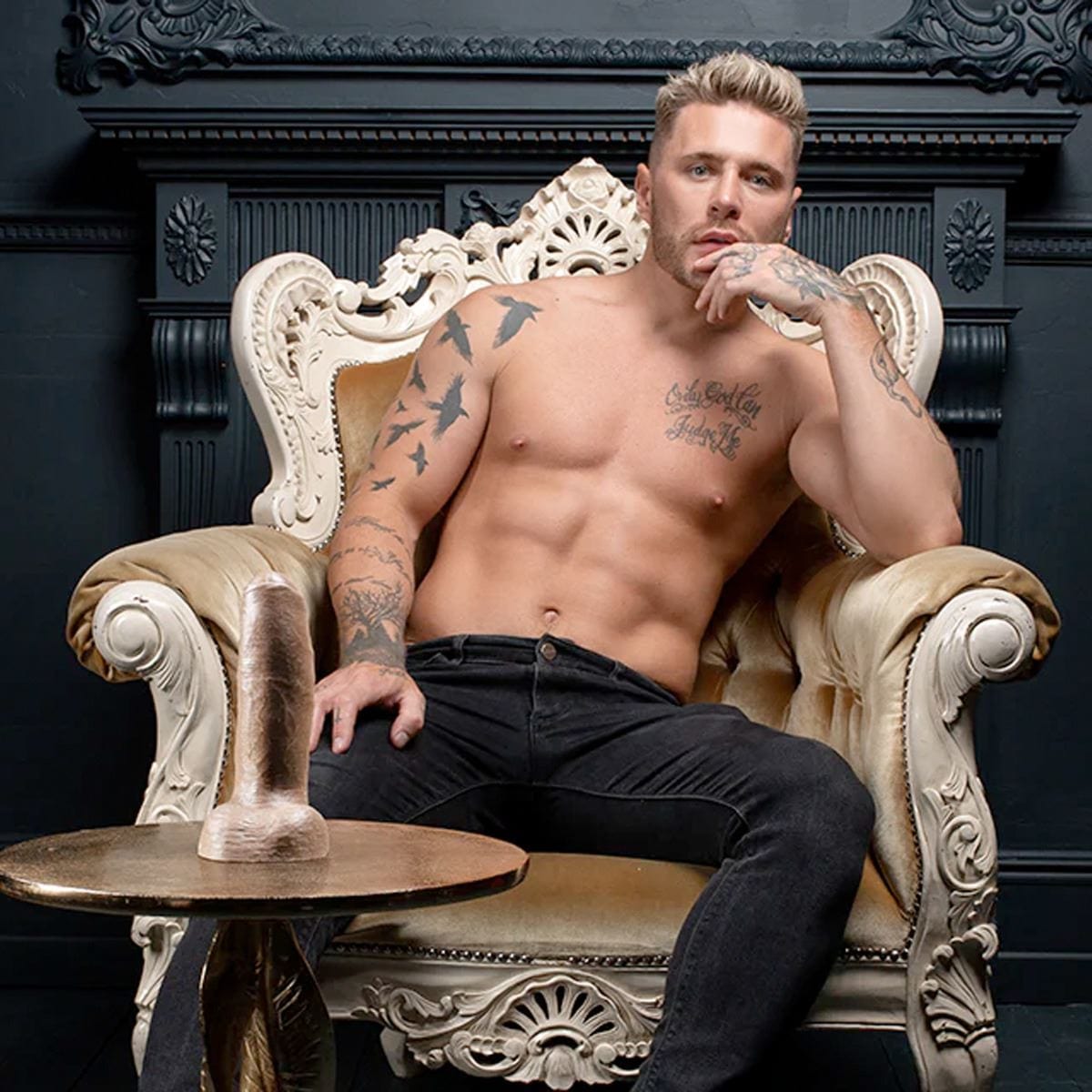 Fleshlight Realistic Dildos Fleshjack Boys Josh Moore Realistic Silicone 8.5 Inch Dildo
