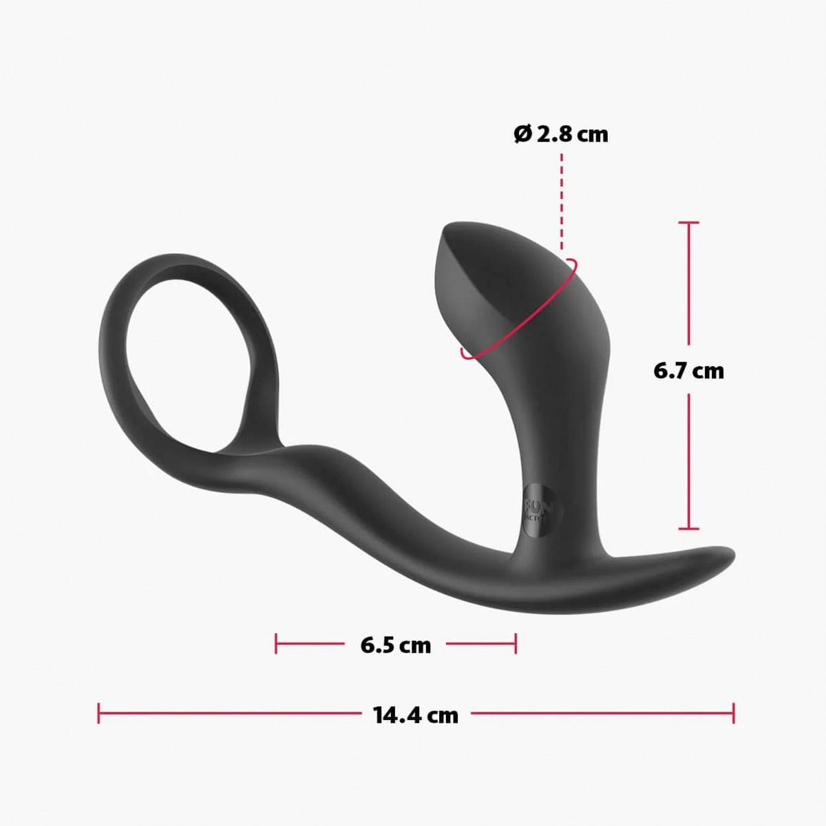 Fun Factory Butt Plugs Fun Factory Bootie Ring: Slate Silicone Couples Anal Device for Dual Stimulation