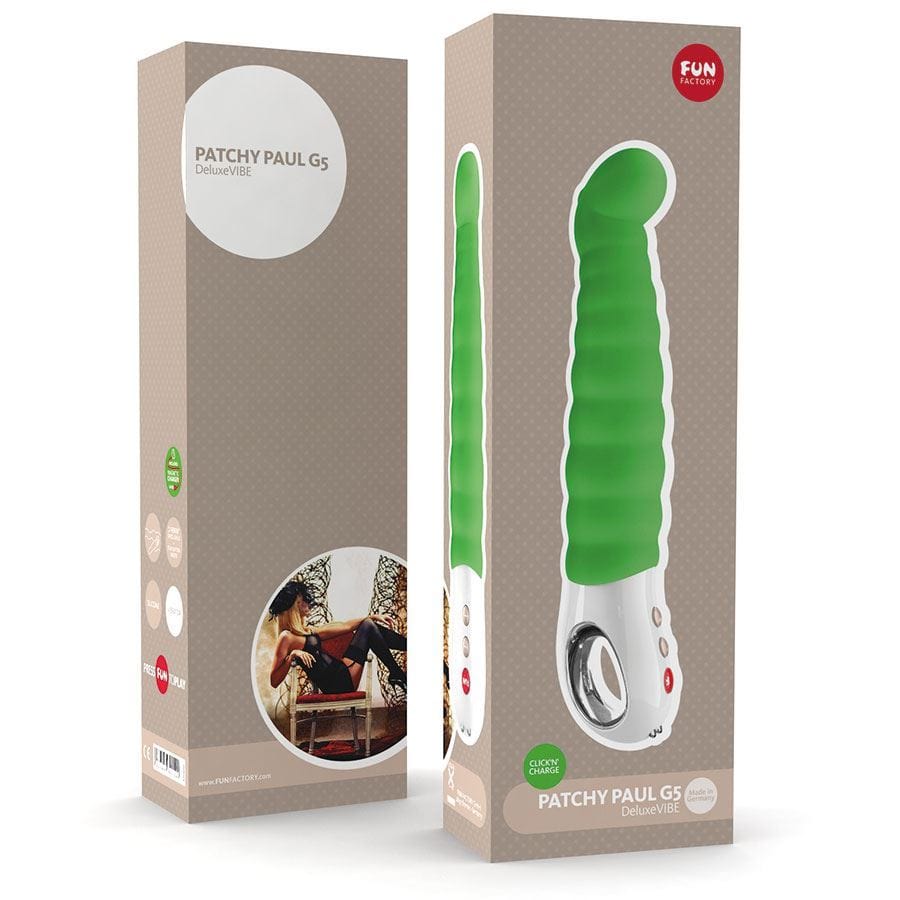 Fun Factory G Spot Vibrator Fun Factory Patchy Paul G-Spot Vibrator - Green Silicone G-Spot