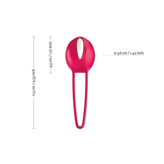 Fun Factory Kegel Balls Fun Factory Smartball Uno Kegel Ball - White/Grape Silicone
