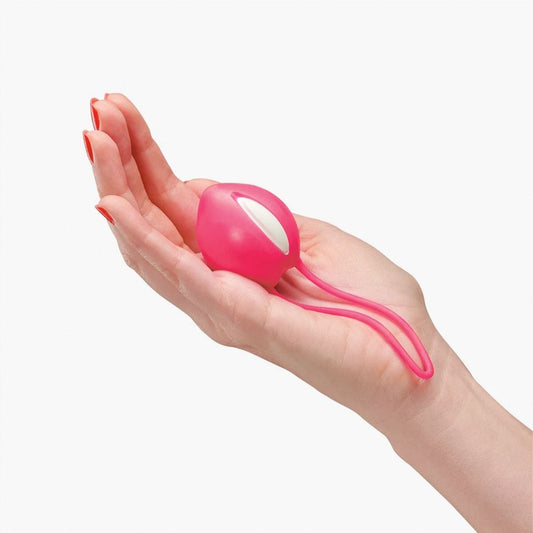 Fun Factory Kegel Balls Fun Factory Smartball Uno Kegel Ball - White/India Red Silicone