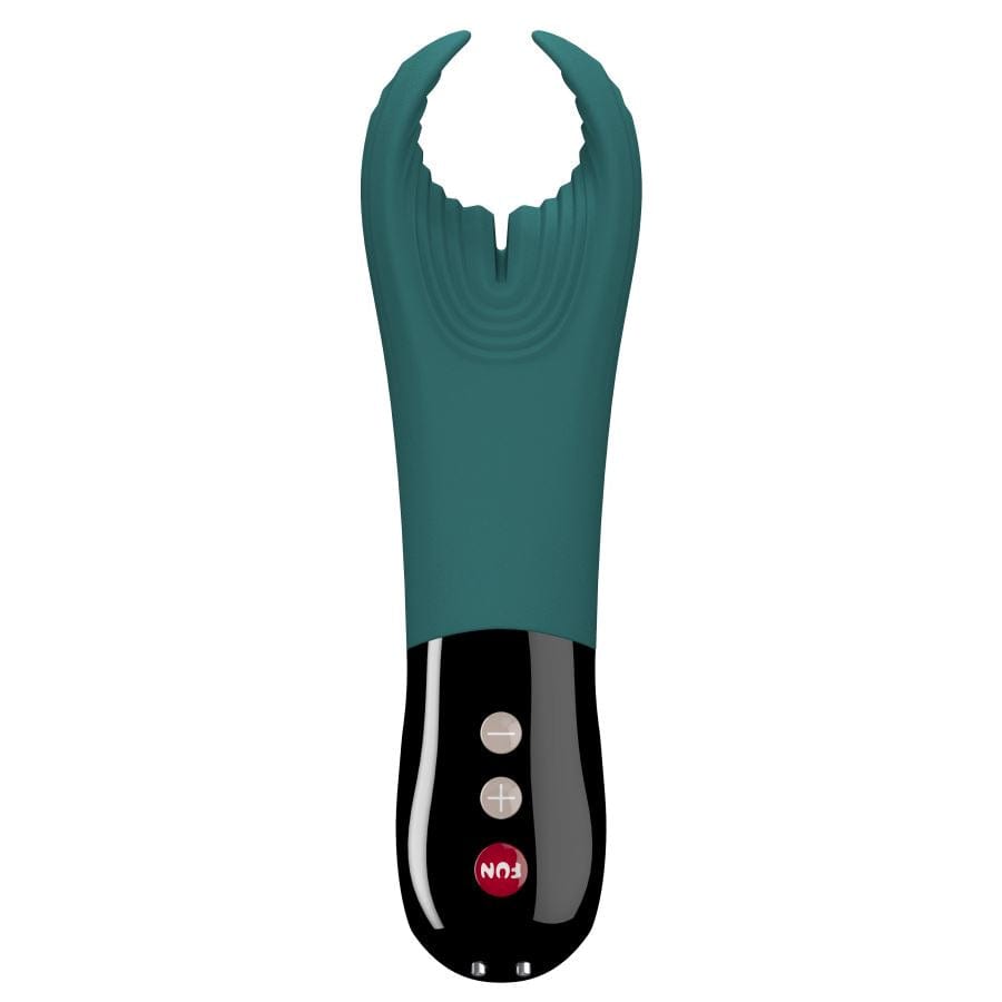 Fun Factory Male Masturbators Fun Factory Manta Vibrating Stroker - Deep Sea Blue/Black Waterproof Vibrating