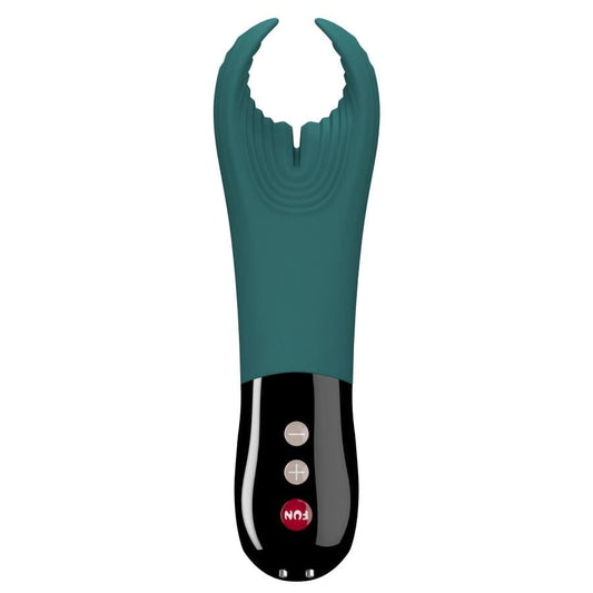 Fun Factory Male Masturbators Fun Factory Manta Vibrating Stroker - Deep Sea Blue/Black Waterproof Vibrating