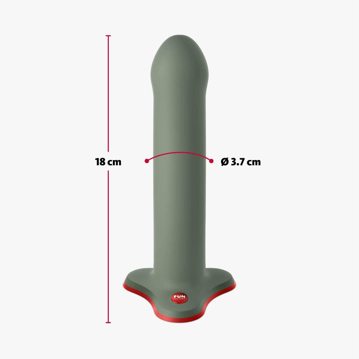 Fun Factory Realistic Dildos Fun Factory Magnum Silicone Dildo - Wild Olive Silicone