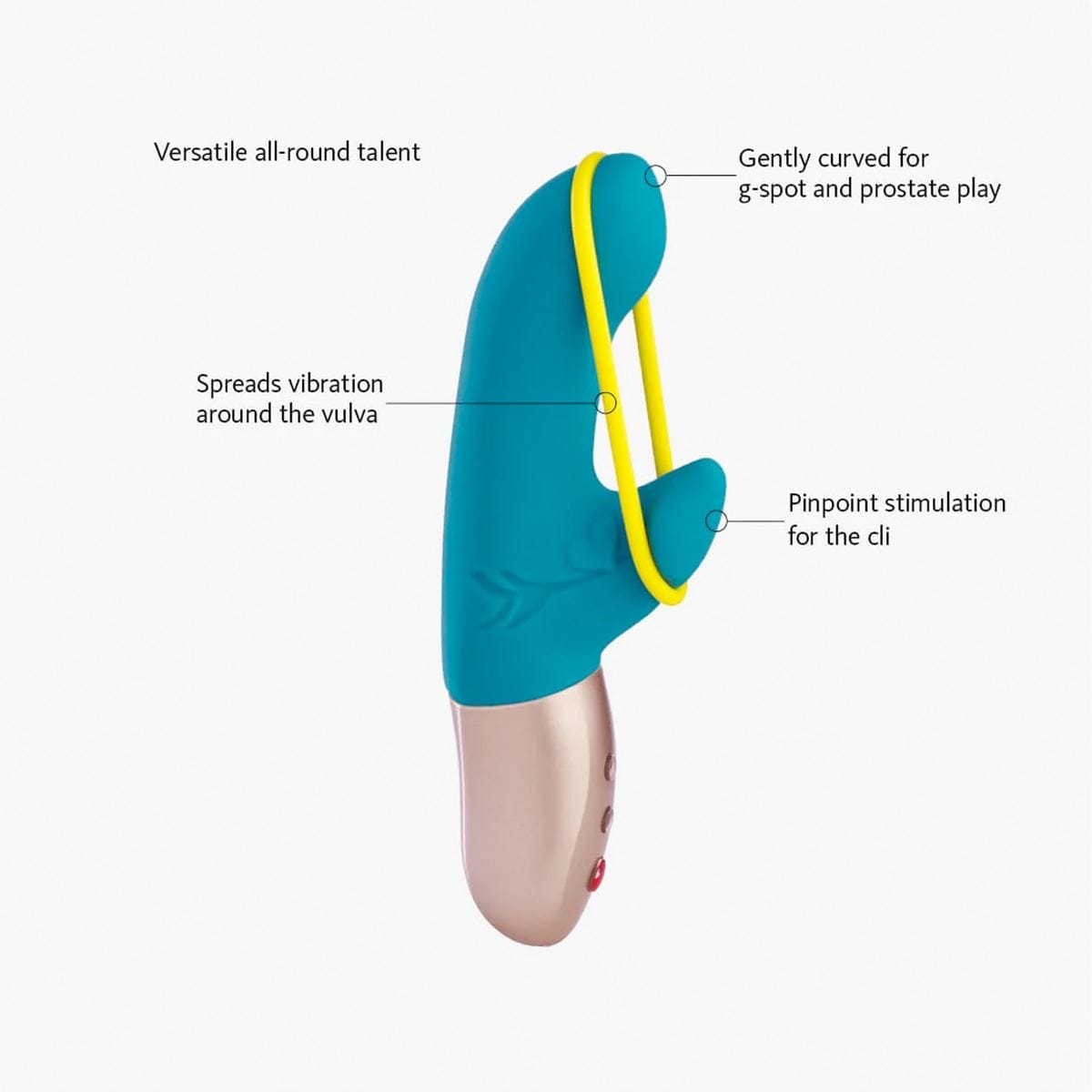 Fun Factory Realistic Vibrators Fun Factory Amorino Waterproof G-Spot Vibrator: Dual Vibrator with Removable Stimulating Band
