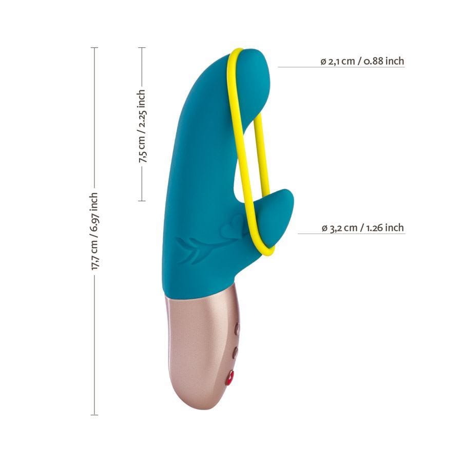 Fun Factory Realistic Vibrators Fun Factory Amorino Waterproof G-Spot Vibrator: Dual Vibrator with Removable Stimulating Band