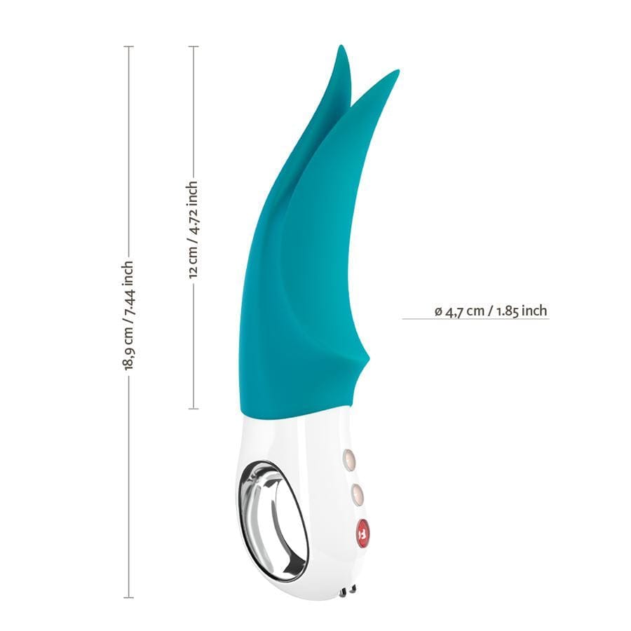 Fun Factory Realistic Vibrators Fun Factory Volta External Vibrator: Waterproof Vibrating Pleasure Device with Fluttering Split Tips