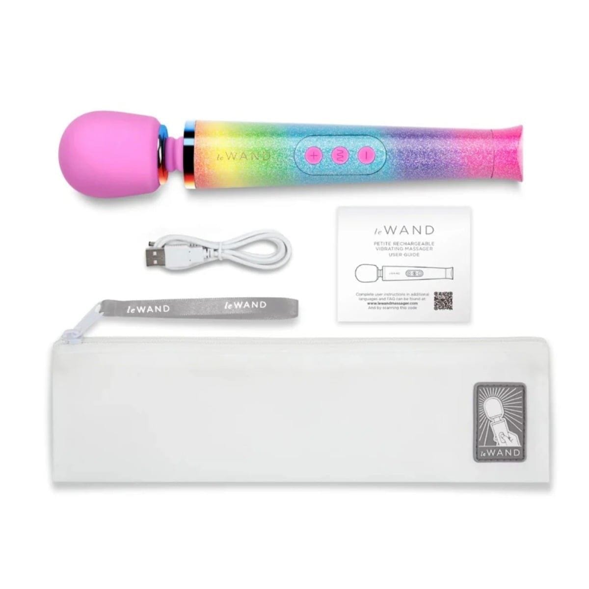 Le Wand Wand Vibrators Le Wand Rainbow Ombre Petite Massager Special Edition - Rainbow Massager