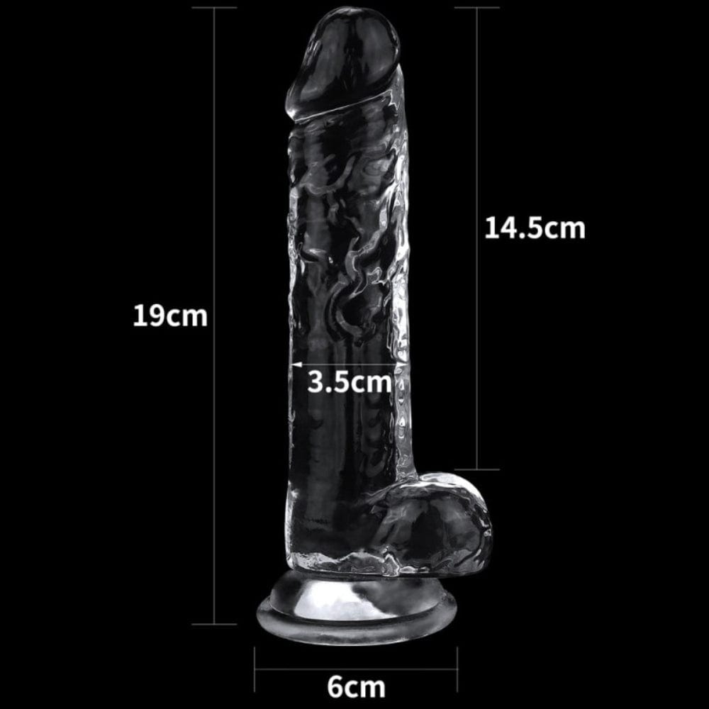 Lovetoy 7.5'' Flawless Clear Dildo - Spanksy