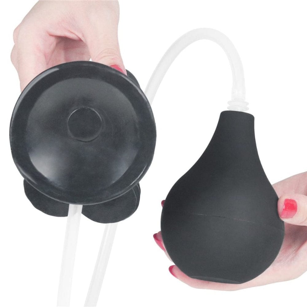 9 Inch Black Realistic Ejaculating Squirting Big Dildo - Spanksy