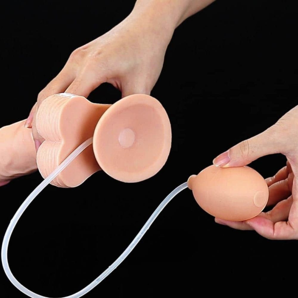 Lovetoy 9 Inch Realistic Ejaculating Squirting Dildo Soft Feel - Spanksy