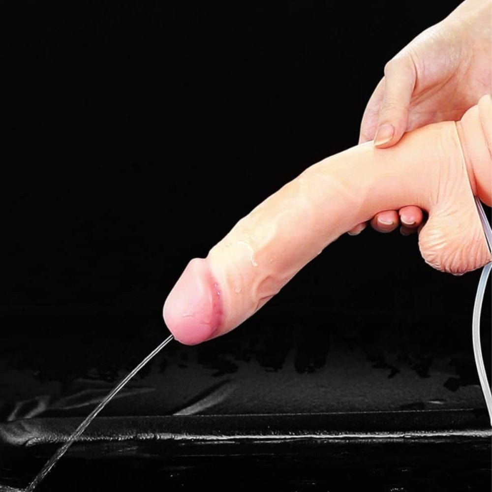 Lovetoy 9 Inch Realistic Ejaculating Squirting Dildo Soft Feel - Spanksy