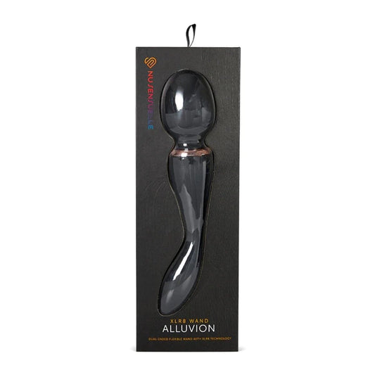 Nu Sensuelle Wand Vibrators Nu Sensuelle Xlr8 Alluvion Wand Black - Multiple Vibration Modes, Body-Safe