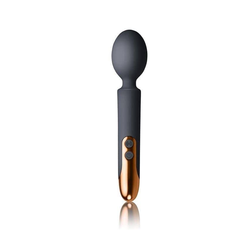 Rocks Off Wand Vibrators Rocks Off Oriel Rechargeable Wand Black/Copper - Multiple Vibration Modes, USB